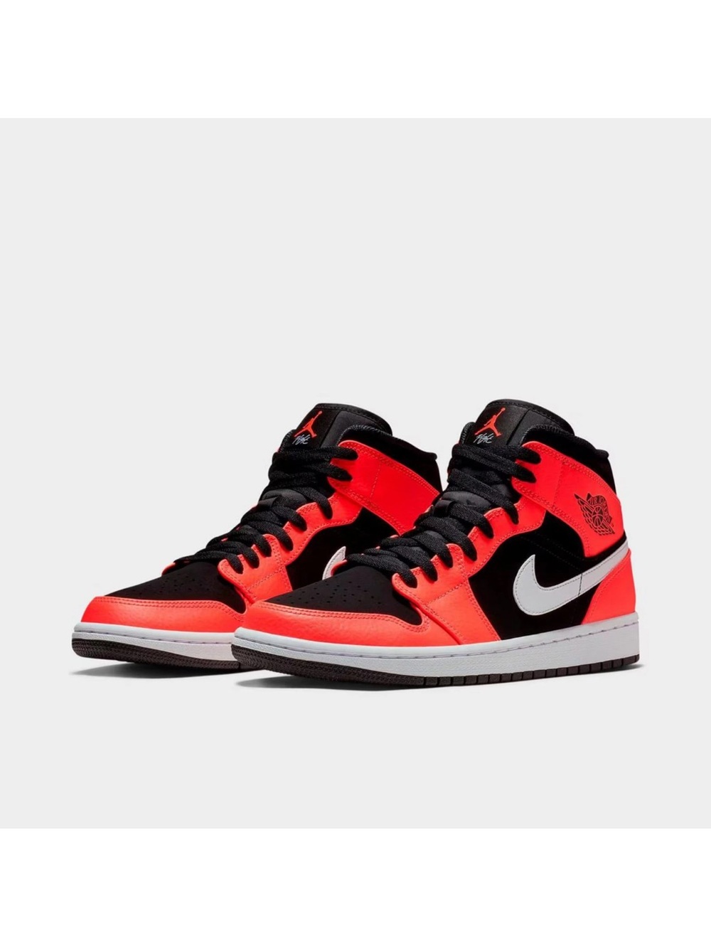 Nike AIR JORDAN 1 MID INFRARED 23 WHITE SHOES BLACK HOT PINK MENS SIZES